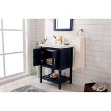 Load image into Gallery viewer, 24&quot; KD Blue Single Sink Vanity - WLF9024-B