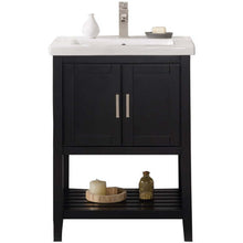 Load image into Gallery viewer, 24&quot; KD Espresso Single Sink Vanity - WLF9024-E