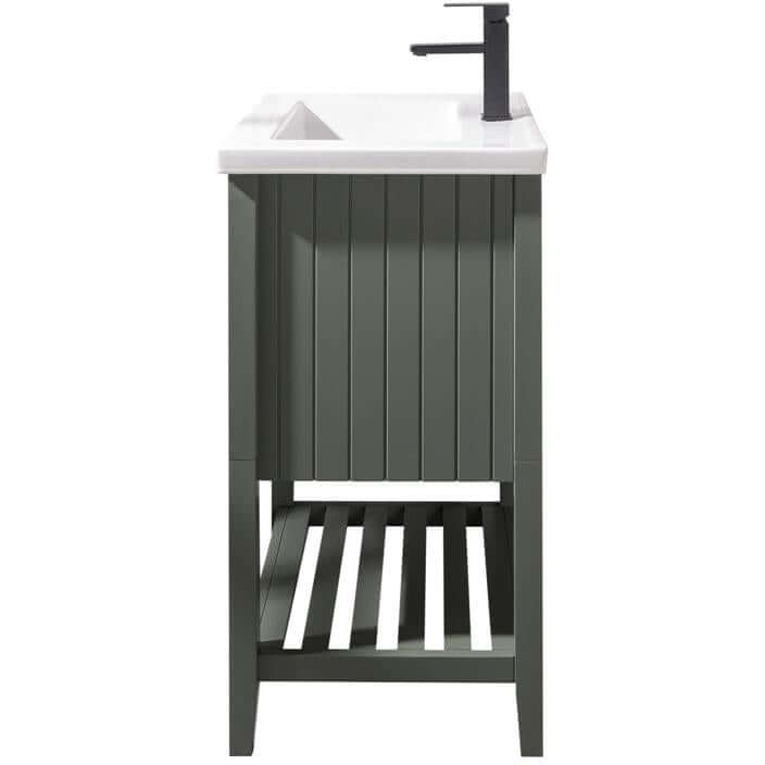 24" KD Pewter Green Single Sink Vanity - WLF9024-PG