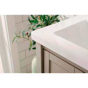 24" Kd White Gray Sink Vanity - WLF9024-RL