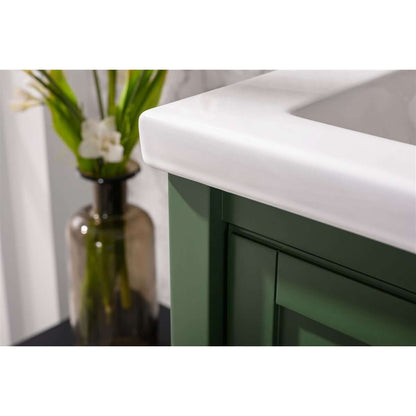 24" KD Vogue Green Single Sink Vanity - WLF9024-VG