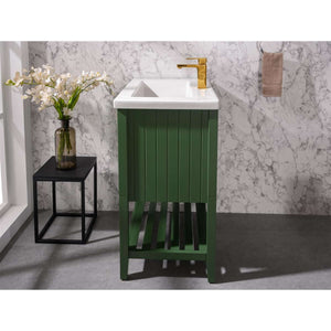 24" KD Vogue Green Single Sink Vanity - WLF9024-VG