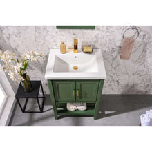 Load image into Gallery viewer, 24&quot; KD Vogue Green Single Sink Vanity - WLF9024-VG