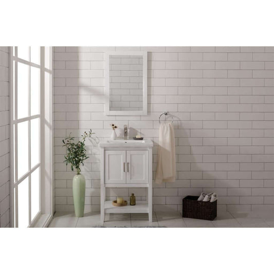 24" Kd White Sink Vanity - WLF9024-W