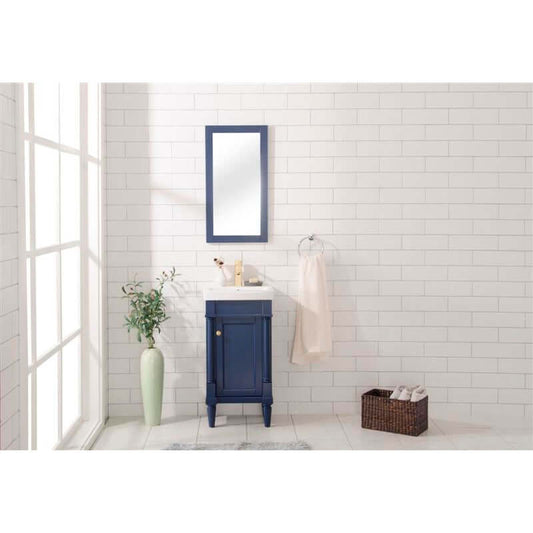 18" Blue Sink Single Vanity - WLF9218-B
