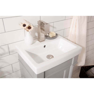 18" Gray Single Sink Vanity - WLF9218-G