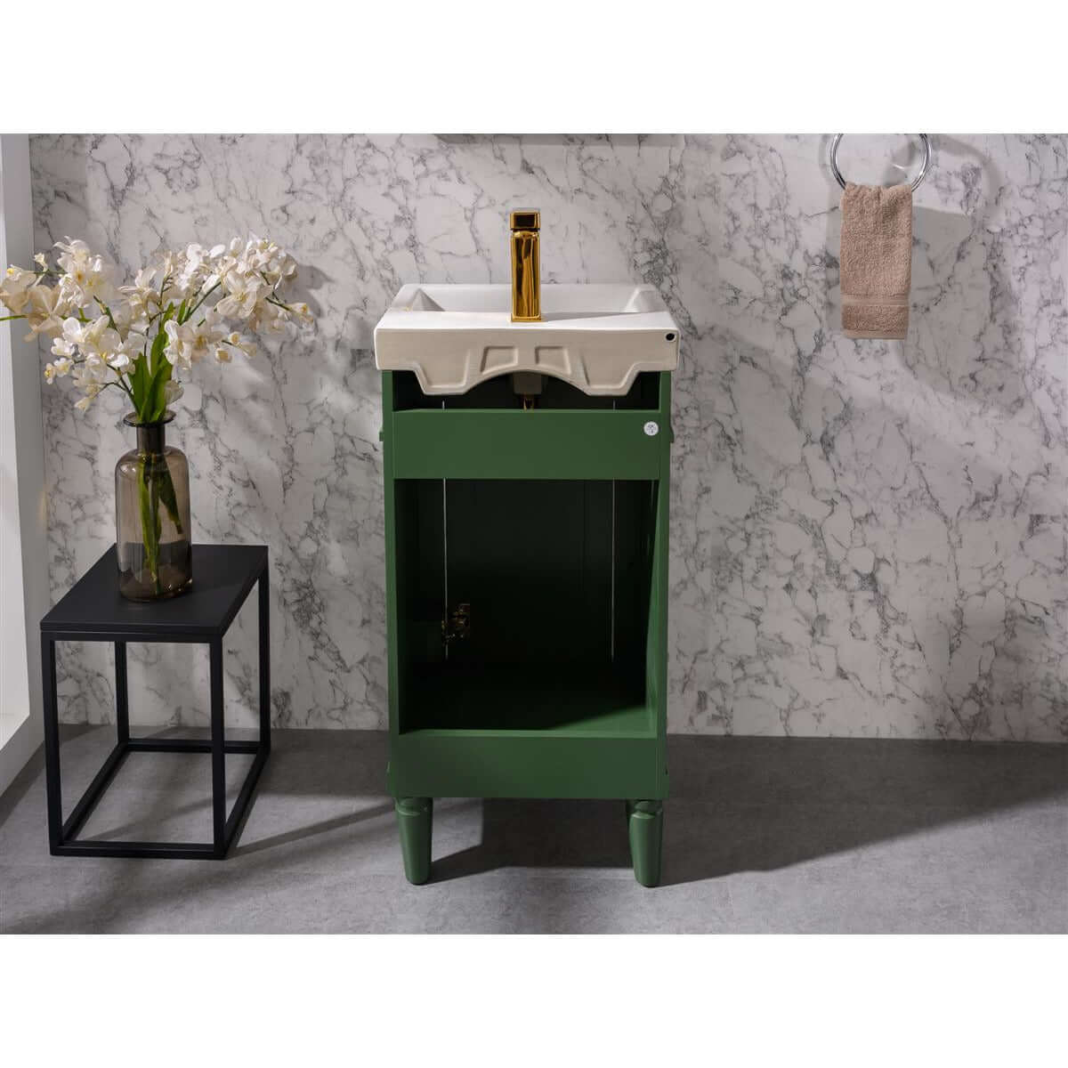 18" Vogue Green Single Sink Vanity - WLF9218-VG