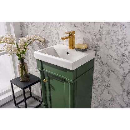 18" Vogue Green Single Sink Vanity - WLF9218-VG