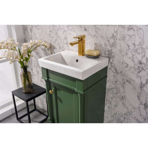 18" Vogue Green Single Sink Vanity - WLF9218-VG
