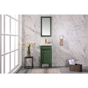 18" Vogue Green Single Sink Vanity - WLF9218-VG