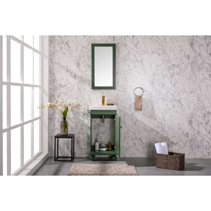 18" Vogue Green Single Sink Vanity - WLF9318-VG