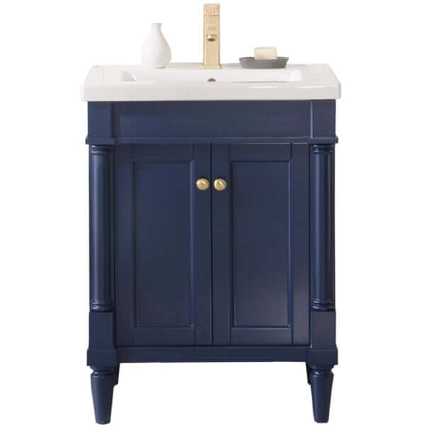 24" Blue Sink Single Vanity - WLF9224-B