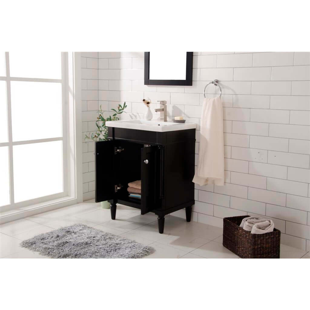 24" Espresso Single Sink Vanity - WLF9224-E