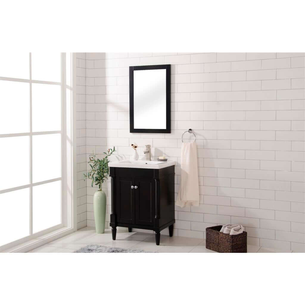 24" Espresso Single Sink Vanity - WLF9224-E