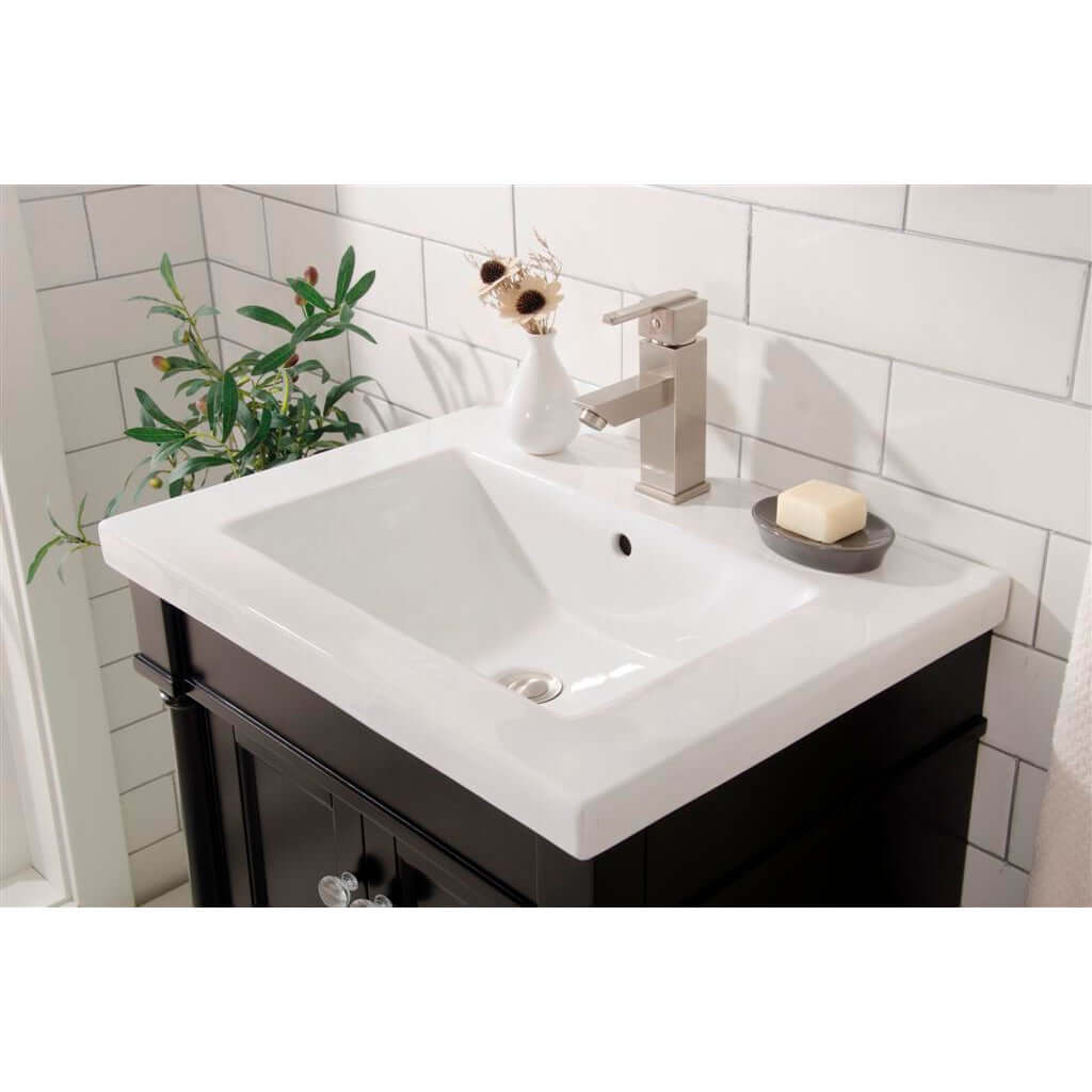 24" Espresso Single Sink Vanity - WLF9224-E