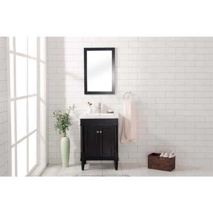 24" Espresso Single Sink Vanity - WLF9224-E