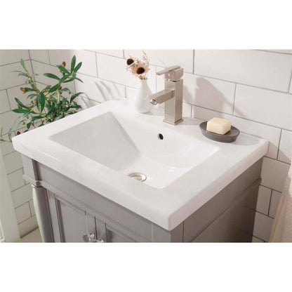 24" Gray Single Sink Vanity - WLF9224-G