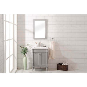 24" Gray Single Sink Vanity - WLF9224-G