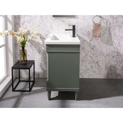 24" Pewter Green Sink Vanity - WLF9224-PG