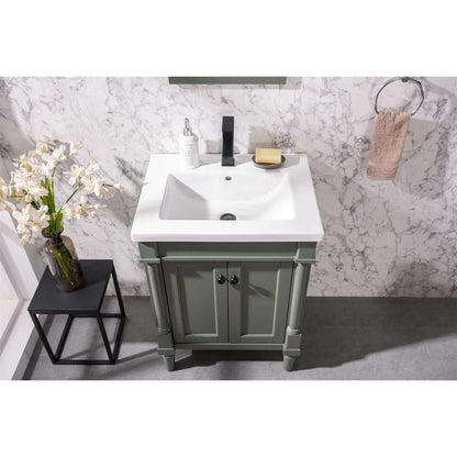 24" Pewter Green Sink Vanity - WLF9224-PG