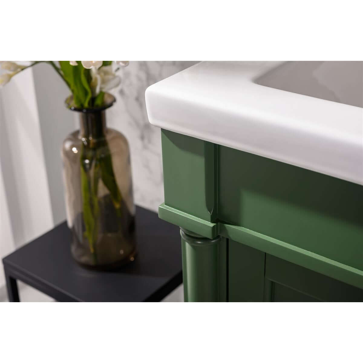 24" Pewter Green Sink Vanity - WLF9224-VG