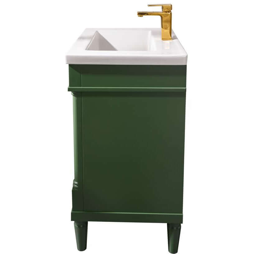 24" Pewter Green Sink Vanity - WLF9224-VG