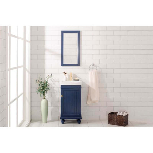 18" Blue Sink Single Vanity - WLF9318-B