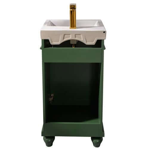 18" Vogue Green Single Sink Vanity - WLF9318-VG