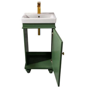 18" Vogue Green Single Sink Vanity - WLF9318-VG