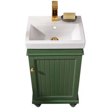 18" Vogue Green Single Sink Vanity - WLF9318-VG