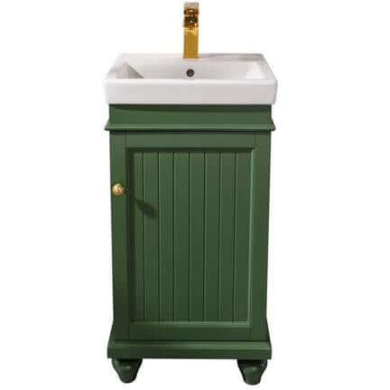 18" Vogue Green Single Sink Vanity - WLF9318-VG