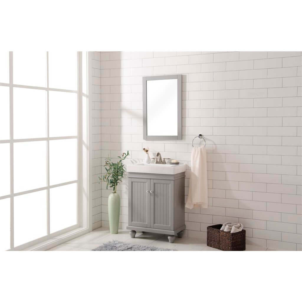 24" Gray Single Sink Vanity - WLF9324-G