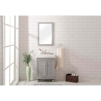 24" Gray Single Sink Vanity - WLF9324-G