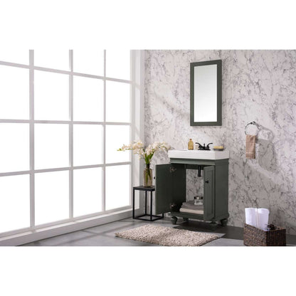 24" Pewter Green Sink Vanity - WLF9324-PG