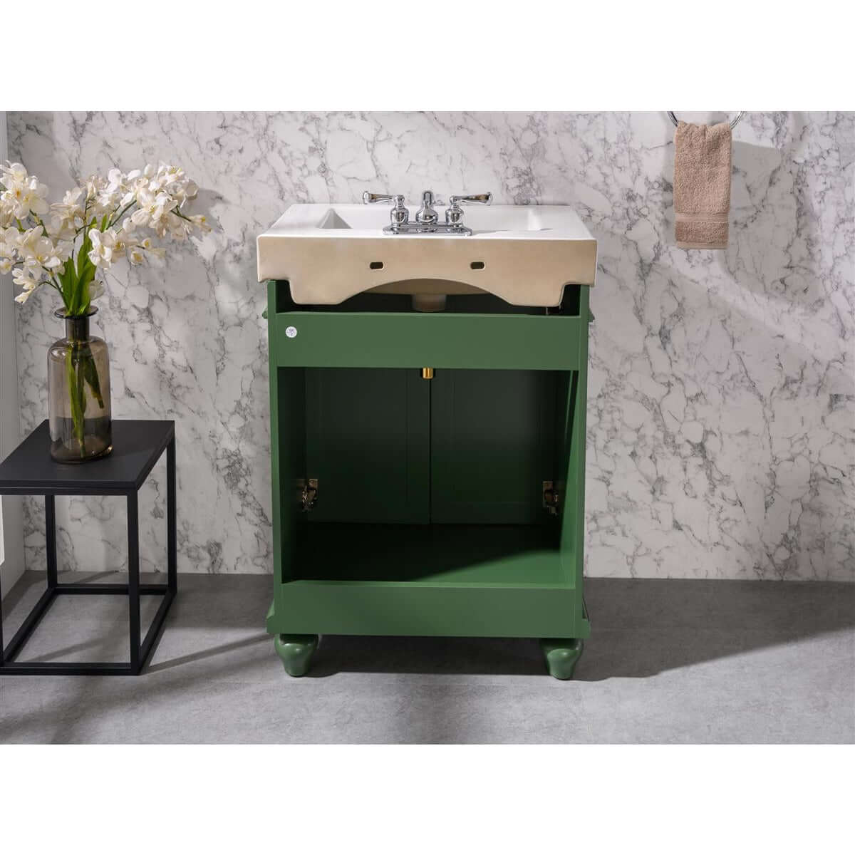 24" Vogue Green Sink Vanity - WLF9324-VG