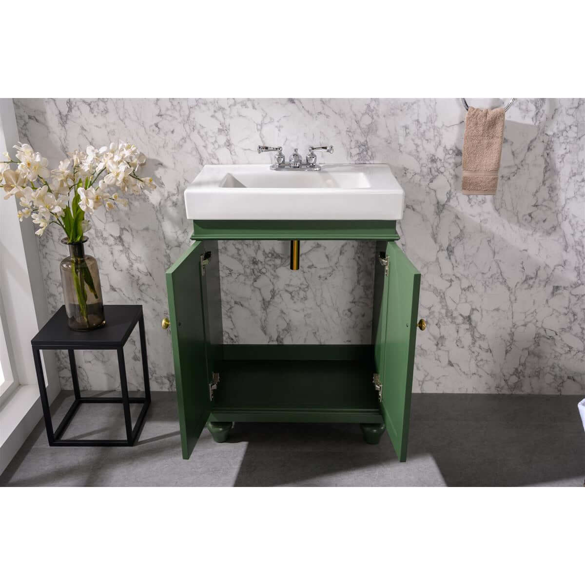 24" Vogue Green Sink Vanity - WLF9324-VG