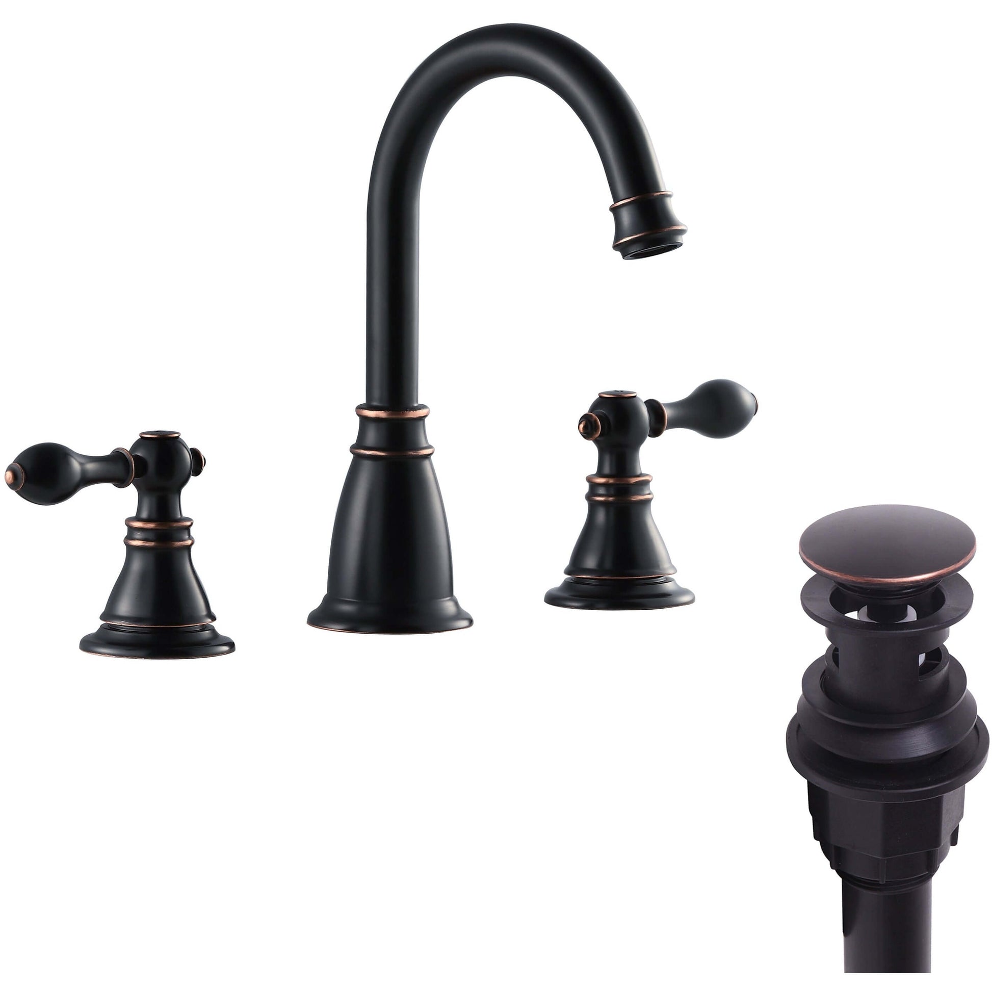 Faucet with push-up pop-up drain - WN225