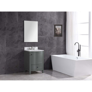 24" Pewter Green Bathroom Vanity - Pvc - WT9309-24-PG-PVC