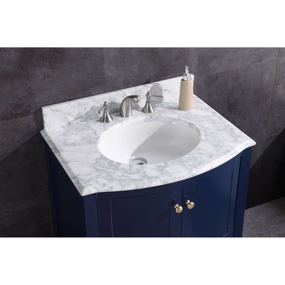 30" Blue Bathroom Vanity - Pvc - WT9309-30-B-PVC