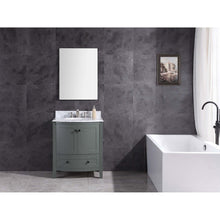 Load image into Gallery viewer, 30&quot; Pewter Green Bathroom Vanity - Pvc - WT9309-30-PG-PVC