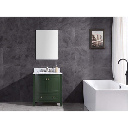 30" Vogue Green Bathroom Vanity - Pvc - WT9309-30-VG-PVC