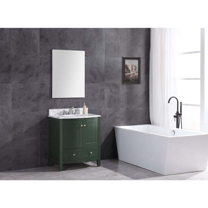 30" Vogue Green Bathroom Vanity - Pvc - WT9309-30-VG-PVC