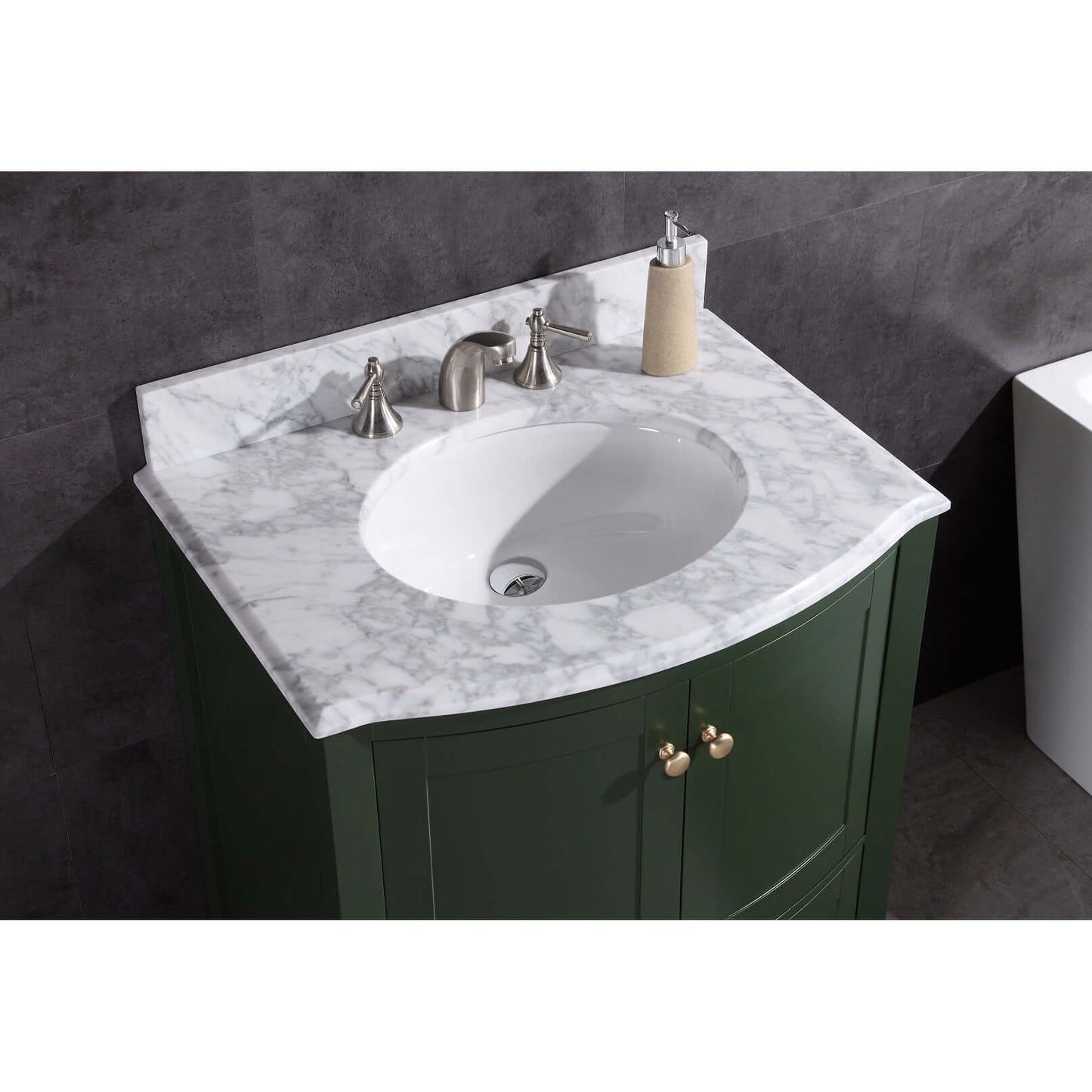 30" Vogue Green Bathroom Vanity - Pvc - WT9309-30-VG-PVC