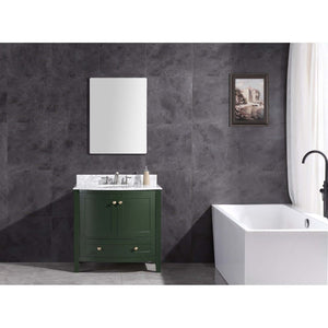 36" Vogue Green Bathroom Vanity - Pvc - WT9309-36-VG-PVC