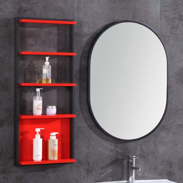 24" Bathroom Vanity with Led Mirror and Side Cabinet- PVC - WT9324-24-PVC