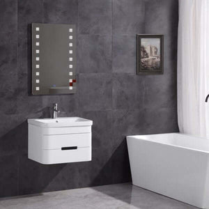 24" Bathroom Vanity with Led Mirror- PVC - WT9328-24-PVC