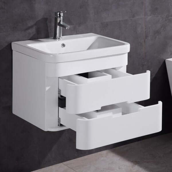 24" Bathroom Vanity with Led Mirror- PVC - WT9328-24-PVC