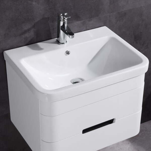 24" Bathroom Vanity with Led Mirror- PVC - WT9328-24-PVC