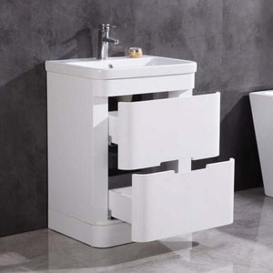 24" Bathroom Vanity with Led Mirror- PVC - WT9329-24-PVC