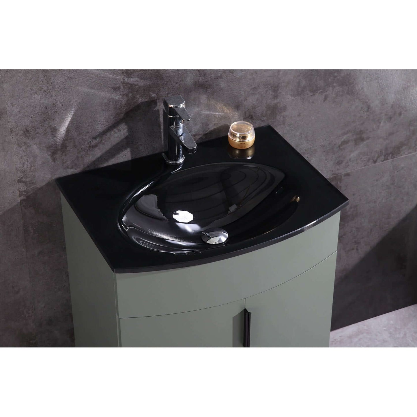 24" Pewter Green Bathroom Vanity - Pvc - WTM8130-24-PG-PVC